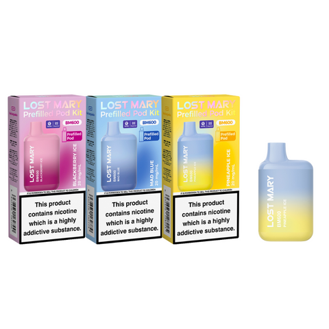 Lost Mary BM600 Rechargeable Prefilled Vape Kit - (Box of 10)
