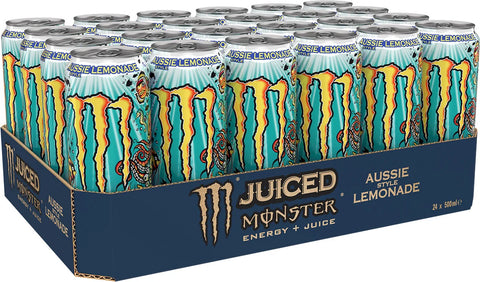 Monster Energy Drink Aussie Style Lemonade 500ml - (24 Pack)