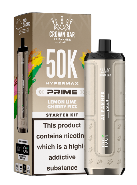 Al Fakher Hypermax Prime 50K Rechargeable Vape Kits - (Pack of 5)