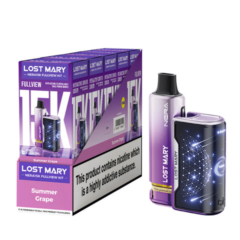 Lost Mary Nera 15K Fullview Rechargeable Vape Kit - (Pack of 5)