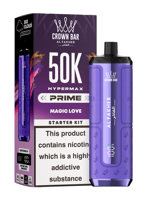 Al Fakher Hypermax Prime 50K Rechargeable Vape Kits - (Pack of 5) - Washington Vapes Wholesale