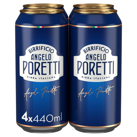 Angelo Poretti Lager 4.8% 440ml Cans – Pack of 24 (6 x 4 Packs) - Washington Vapes Wholesale