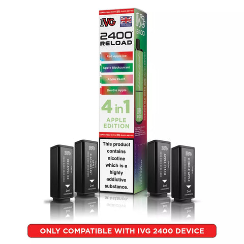 IVG 2400 Reload Prefilled Pods 4 in 1 Edition - (Pack of 5)