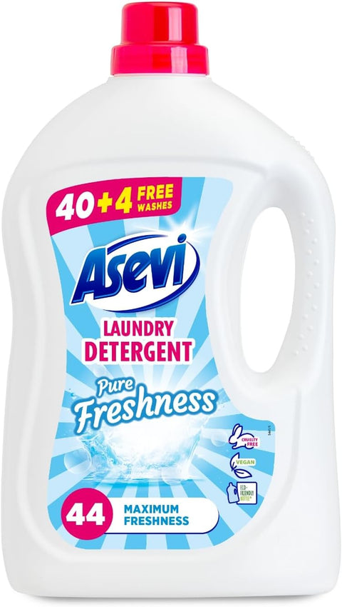 Asevi Liquid Laundry Detergent 2.37L 44 Washes - (Case of 5) - Washington Vapes Wholesale