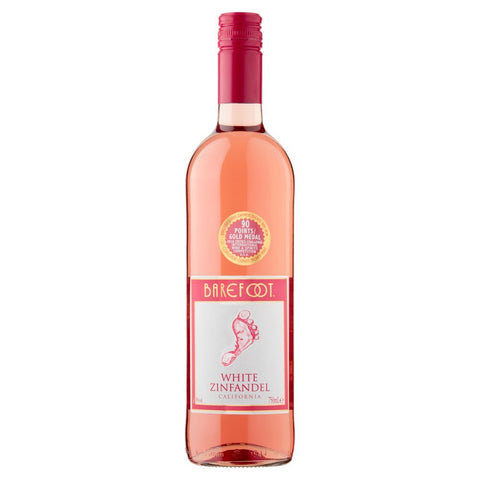 Barefoot White Zinfandel Rose Wine 75cl - (Pack of 6) - Washington Vapes Wholesale