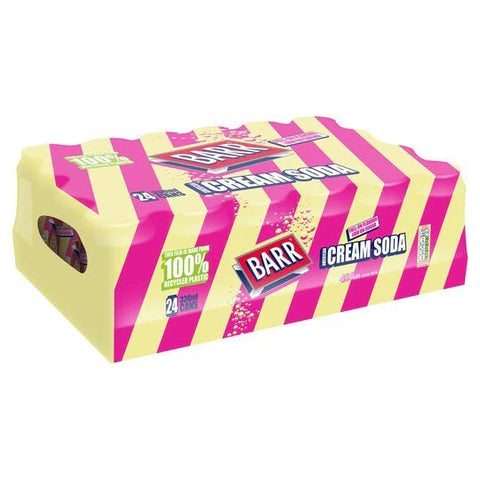 Barr Cream Soda 330ml PM 2.50 4X6 - (Pack of 24) - Washington Vapes Wholesale