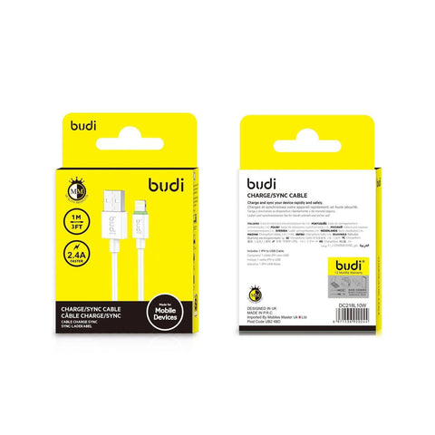 BUDI Fast Charging Cable 1M - Washington Vapes Wholesale