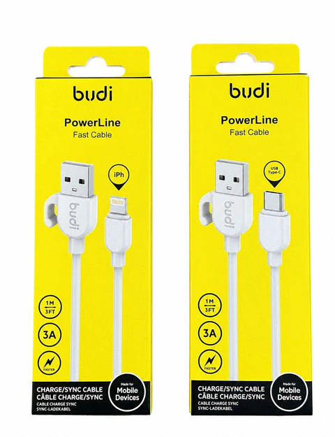 BUDI Fast Charging Cable 1M - Washington Vapes Wholesale