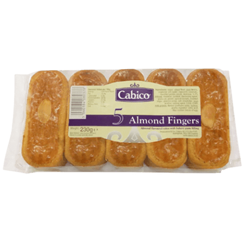 Cabico 5 Pack Almond Fingers 230g - (Carton of 16) - Washington Vapes Wholesale
