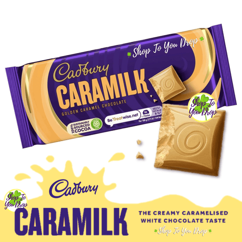 Cadbury Caramilk Golden Caramel Chocolate Bar – 160g - Washington Vapes Wholesale