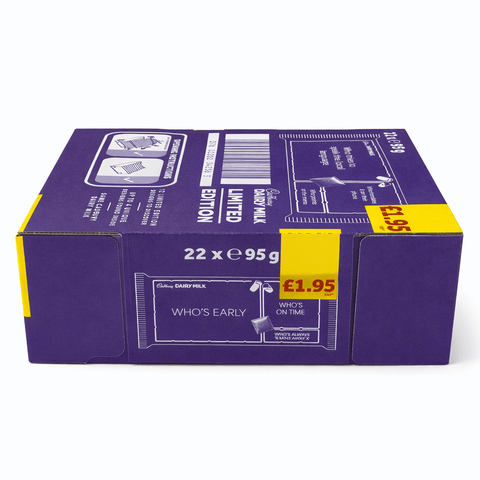 Cadbury Dairy Milk Limited Edition Chocolate Bar 95g – Case of 22 (PMP £1.95) - Washington Vapes Wholesale