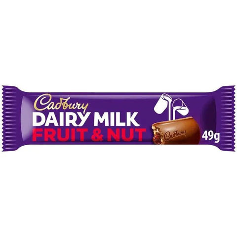 Cadbury Dairymilk Fruit & Nut 49g - (Pack of 48) - Washington Vapes Wholesale
