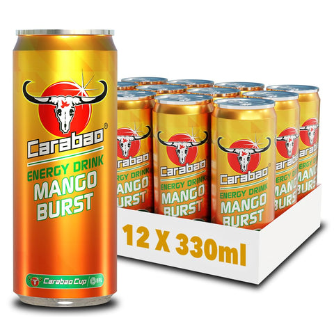 Carabao Energy Drink Mango Burst 330ml - (Pack of 12) - Washington Vapes Wholesale