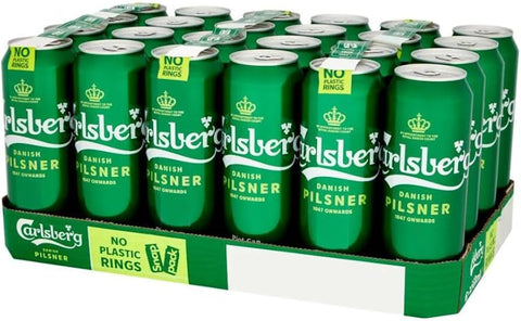Carlsberg Danish Lager Beer 568ml - (24 Pack) - Washington Vapes Wholesale