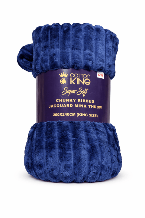 Chunky Ribbed Throw – King Size - Washington Vapes Wholesale