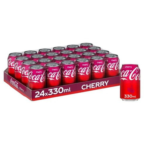 Coca Cola Cherry 330ml - (Case of 24) - Washington Vapes Wholesale