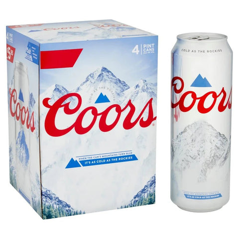 Coors Lager Beer Cans 568ml - (24 Pack) - Washington Vapes Wholesale