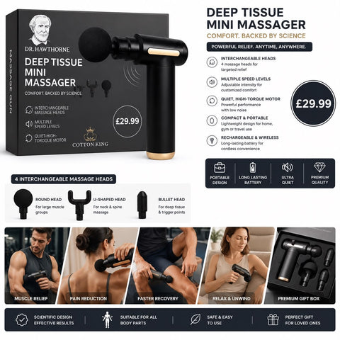 Cotton King Deep Tissue Mini Massage Gun - Washington Vapes Wholesale