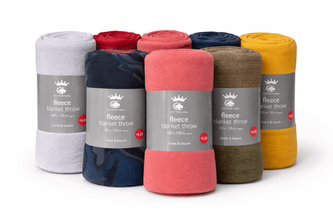 Cotton King Fleece Blanket Throw – 100 × 150 cm - Washington Vapes Wholesale