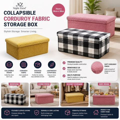 Cotton King Night Zone Storage Ottoman Box - Washington Vapes Wholesale