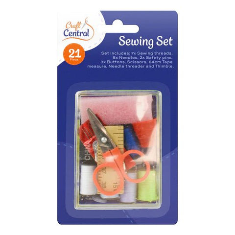 Craft Central Sewing Set 21pcs Clipstrip - 1 Pc - Washington Vapes Wholesale