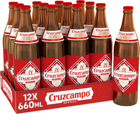 Cruzcampo Sevilla Lager Beer 660ml - (Pack of 12) - Washington Vapes Wholesale