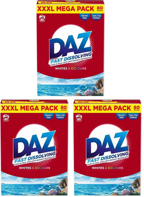 Daz Universal Laundry Powder Whites & Colours 3.4kg (3 Pack) - Washington Vapes Wholesale