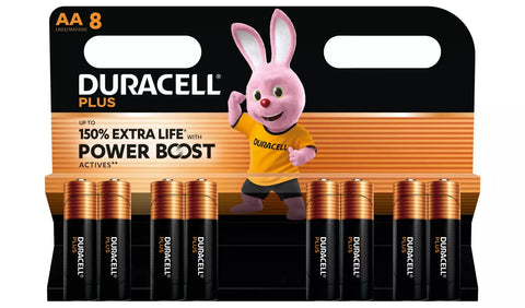 Duracell Plus Power With Power Boost AA 8PK - (Pack of 12) - Washington Vapes Wholesale
