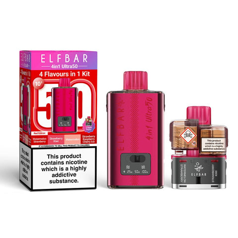 Elf Bar 4 in 1 Ultra 50k Vape Kit - (Pack of 5) - Washington Vapes Wholesale