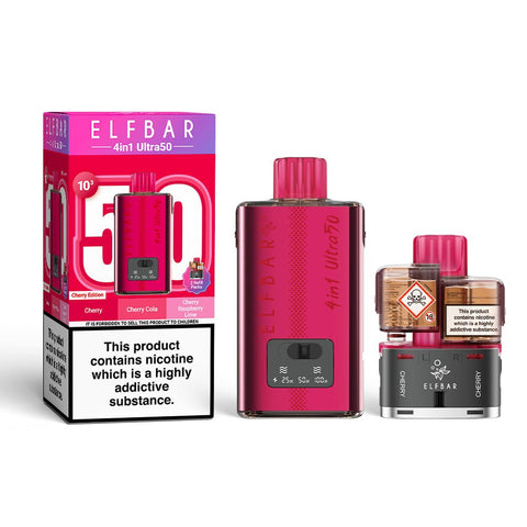 Elf Bar 4 in 1 Ultra 50k Vape Kit - (Pack of 5) - Washington Vapes Wholesale