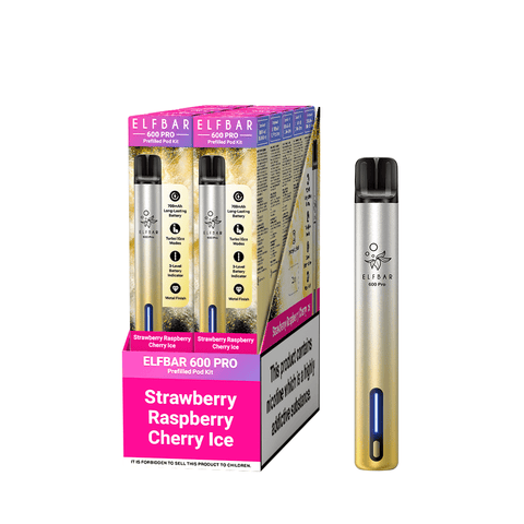 Elf Bar 600 Pro Rechargeable Vape Kit - (Pack of 10) - Washington Vapes Wholesale