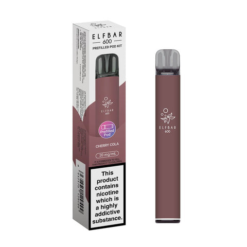 Elf Bar 600 Rechargeable Prefilled Pod Kit - (Box of 10) - Washington Vapes Wholesale