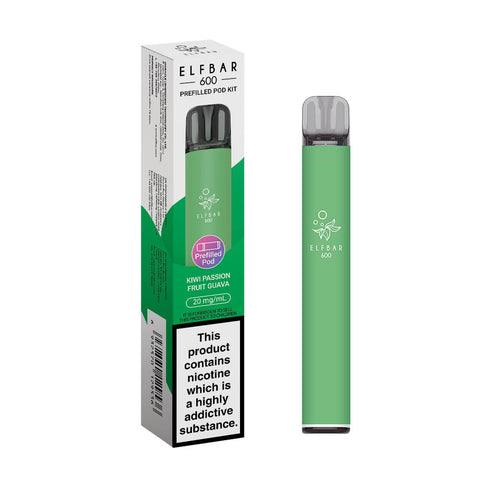 Elf Bar 600 Rechargeable Prefilled Pod Kit - (Box of 10) - Washington Vapes Wholesale
