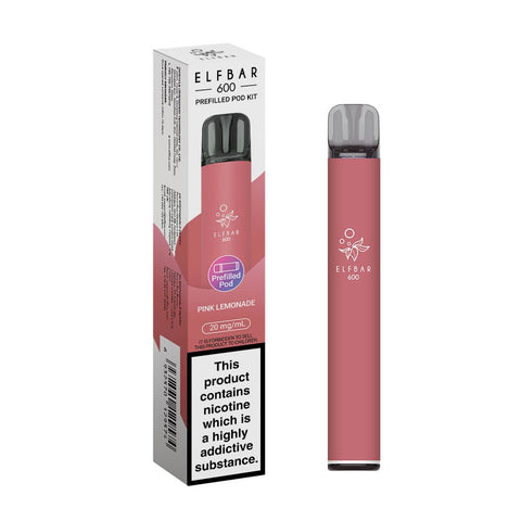 Elf Bar 600 Rechargeable Prefilled Pod Kit - (Box of 10) - Washington Vapes Wholesale