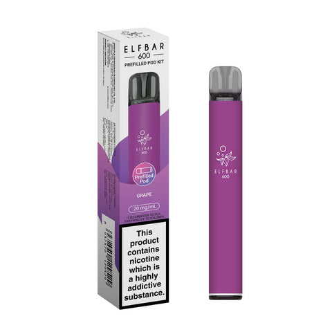 Elf Bar 600 Rechargeable Prefilled Pod Kit - (Box of 10) - Washington Vapes Wholesale