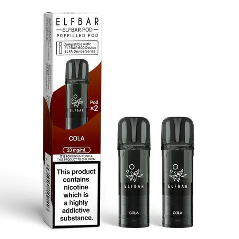Elf Bar 600 Replacement Pods - (Box of 10) - Washington Vapes Wholesale
