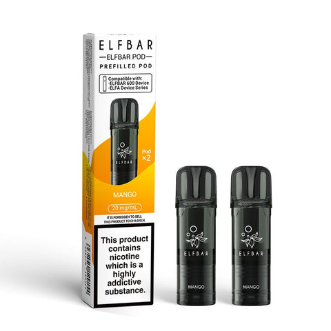 Elf Bar 600 Replacement Pods - (Box of 10) - Washington Vapes Wholesale