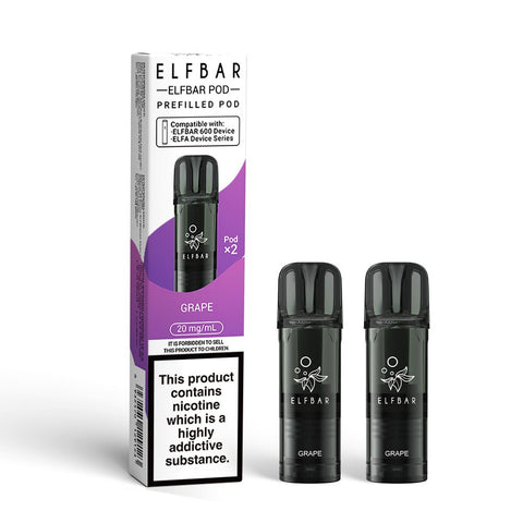 Elf Bar 600 Replacement Pods - (Box of 10) - Washington Vapes Wholesale