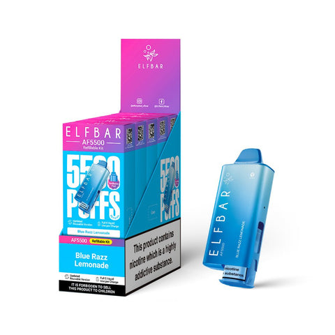 Elf Bar AF5500 Rechargeable Vape Kit - (Pack of 5) - Washington Vapes Wholesale