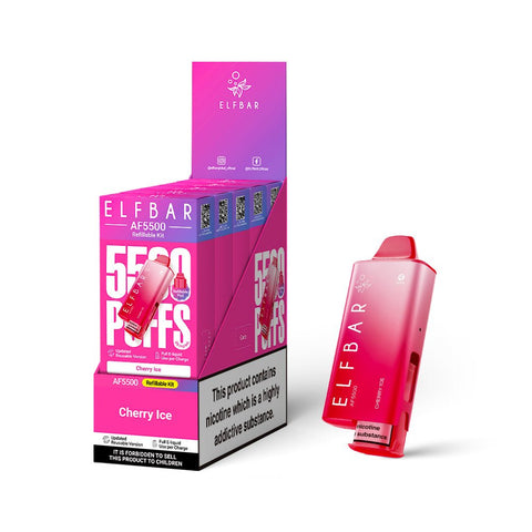 Elf Bar AF5500 Rechargeable Vape Kit - (Pack of 5) - Washington Vapes Wholesale