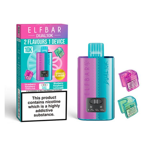Elf Bar Dual 10K Disposable Vape - (Pack of 5) - Washington Vapes Wholesale