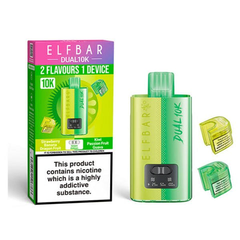 Elf Bar Dual 10K Disposable Vape - (Pack of 5) - Washington Vapes Wholesale