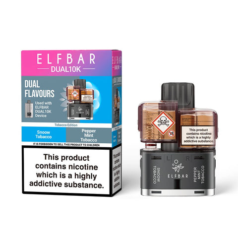 Elf Bar Dual 10k Replacement Pods - (5 Pack) - Washington Vapes Wholesale