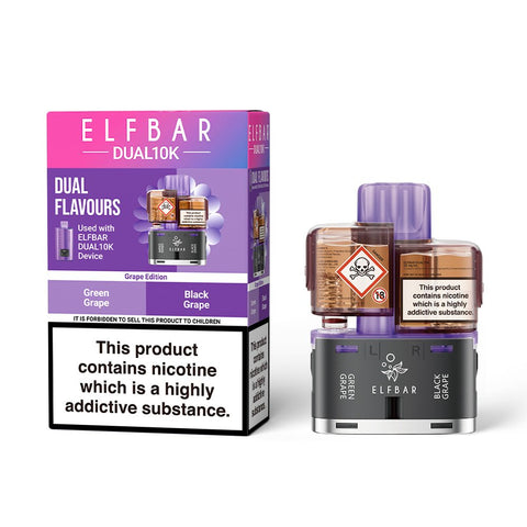 Elf Bar Dual 10k Replacement Pods - (5 Pack) - Washington Vapes Wholesale