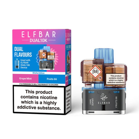 Elf Bar Dual 10k Replacement Pods - (5 Pack) - Washington Vapes Wholesale