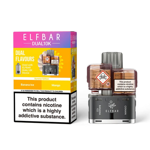 Elf Bar Dual 10k Replacement Pods - (5 Pack) - Washington Vapes Wholesale
