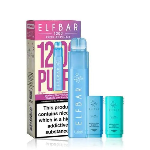 Elf Bar EB1200 Prefilled Pod Vape - (Pack of 5) - Washington Vapes Wholesale