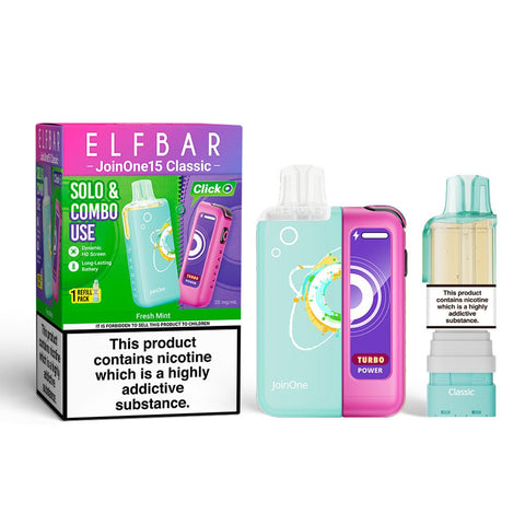 Elf Bar Join ONE 15K Rechargeable Vape Kit - (Pack of 5) - Washington Vapes Wholesale