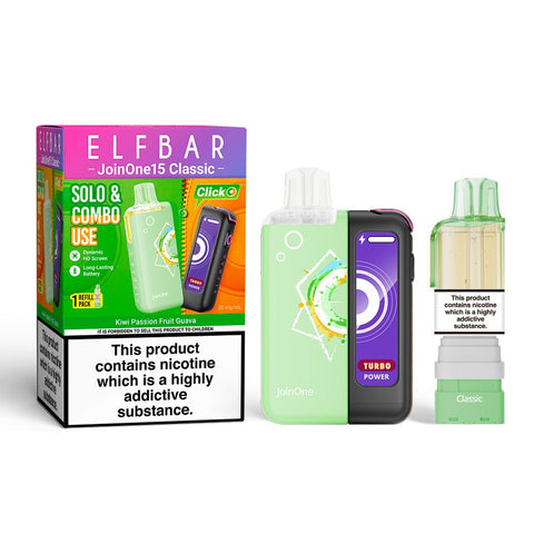 Elf Bar Join ONE 15K Rechargeable Vape Kit - (Pack of 5) - Washington Vapes Wholesale