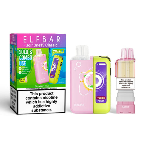 Elf Bar Join ONE 15K Rechargeable Vape Kit - (Pack of 5) - Washington Vapes Wholesale